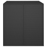 thumbnail of Helloshop26 - Boîte à coussins coffre de rangement de jardin résine tressée 100 x 97,5 x 104 cm noir 02_0013159