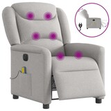 thumbnail of vidaXL Massagesessel Elektrisch Wolkengrau Stoff