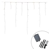 thumbnail of Konstsmide Rideau de lumière solaire LED pluie de glace, 200 diodes ambre, extérieur