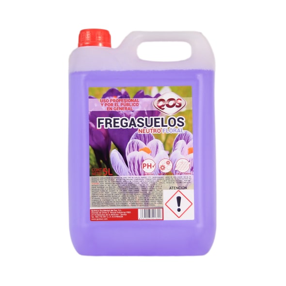 Fregasuelos neutro aroma Flora. Garrafa 5L