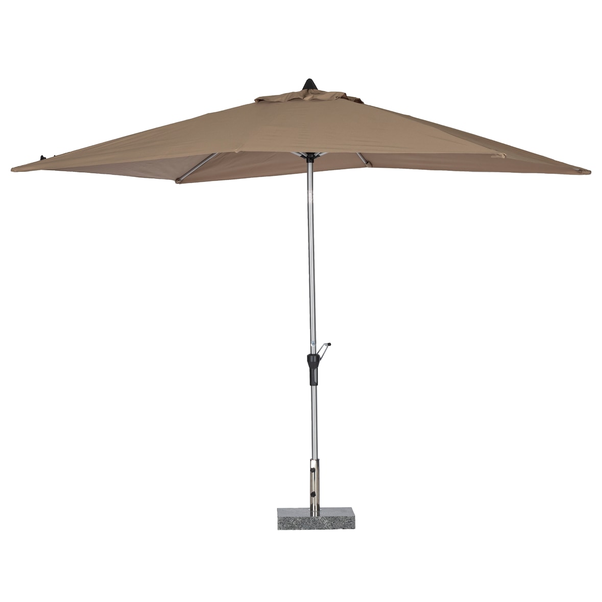 acamp acapole 200 x 300 cm Marktschirm market parasol, braun