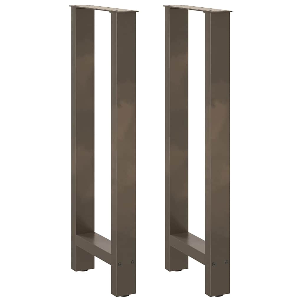 vidaXL Bartafelpoten 2 st 40x(100-101) cm staal naturel