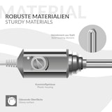 thumbnail of ECD Germany Heizstab 1200 W Chrom – Elektrischer Heizstab mit Thermostat & Temperaturregler, Heizpatrone mit Stecker für Badheizkörper &