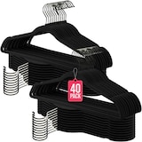 thumbnail of Percha Terciopelo | Color Negro | Antideslizantes y Resistentes | Perchas para Ropa | Diseño Elegante | 80 Unidades |
