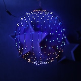 thumbnail of LED Drahtkugel Leuchtkugel 50cm 220 bunte LED Farbwechsel Innen Außen