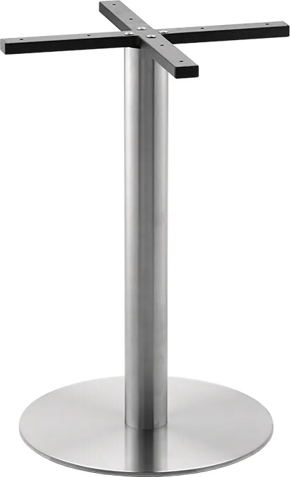 Bison Tischgestell E-04000, Edelstahl gebürstet, Ø 45 cm