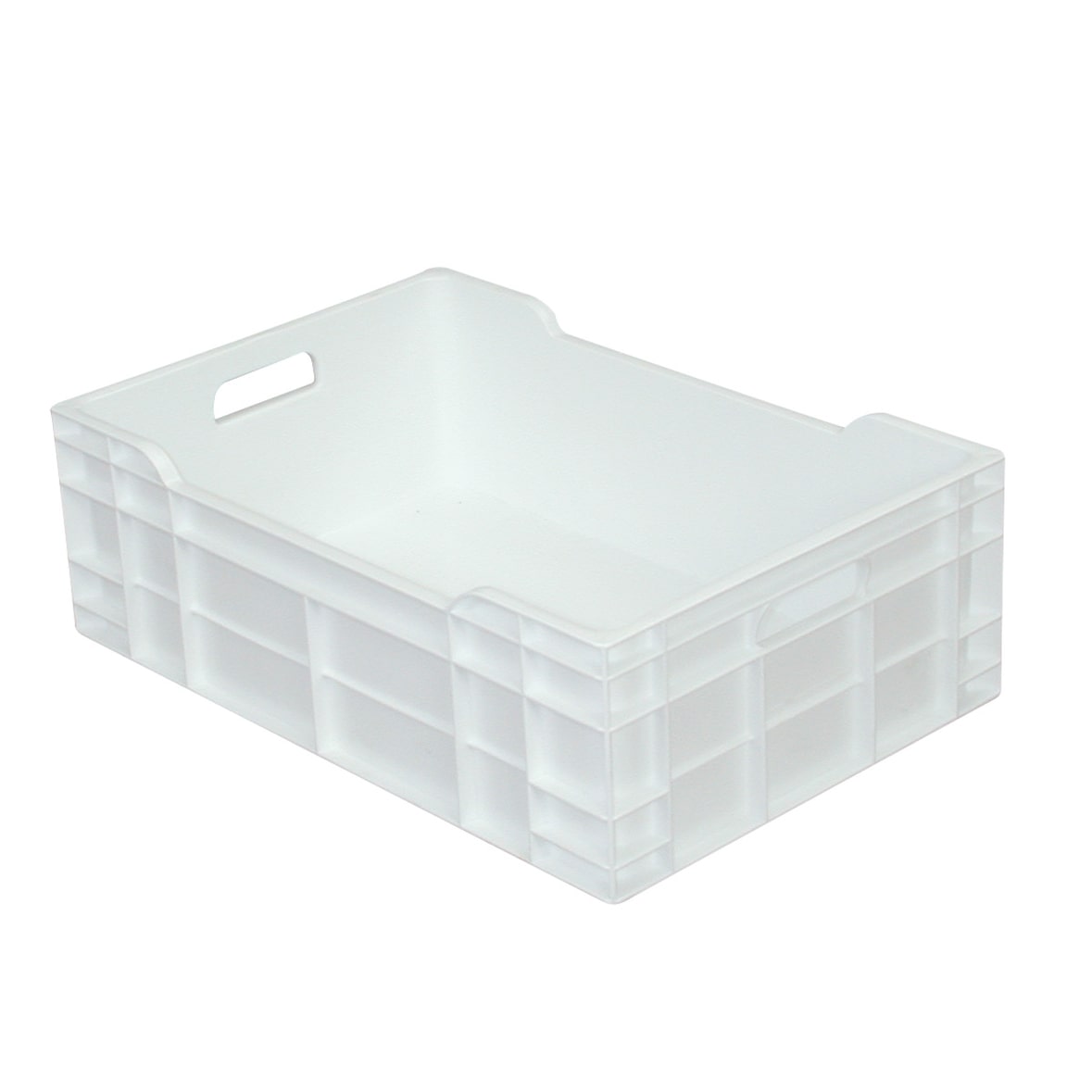 GILAC Caisse pleine 600 x 400 avec poignées - 40 L - Blanc G181621