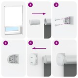 thumbnail of vidaXL Verdunkelungsrollo Rot 85x130 cm Stoffbreite 80,7 cm Polyester