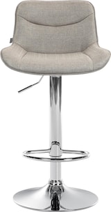 thumbnail of 2er Set Barhocker Vonore Stoff taupe/chrom