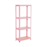 thumbnail of Scaffalatura Metallica Modulare con 4 Ripiani 240kg 60x30x148cm Rosa 7house