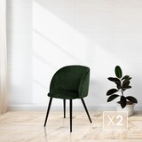thumbnail of Pack de 2 sillas de comedor estilo Vintage color Verde Botella. Modelo Keren
