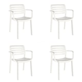 thumbnail of garbar WIND Set 4 Silla Con Brazos Interior, Exterior Blanco