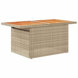 thumbnail of vidaXL 6-tlg. Garten-Sofagarnitur mit Kissen Beige Poly Rattan Akazie