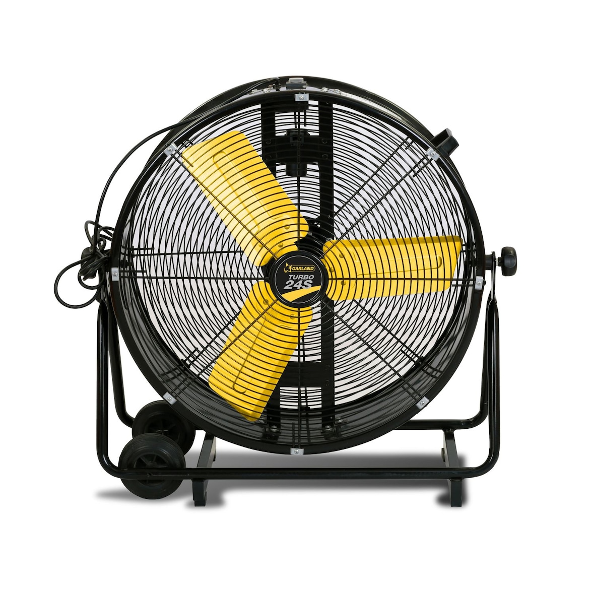 Ventilador industrial - GARLAND TURBO 24S-V24 -Ventilador profesional de suelo para taller, almacén, oficina o casa,  260 W y 131,6 m3/min.