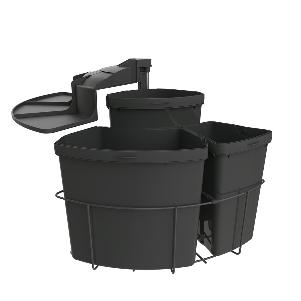 Naber Cabbi® 3, Abfallsammler für Schwenktechnik, anthrazit 8013171