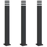 thumbnail of Helloshop26 - Lampadaires d'extérieur 3 pcs 110 cm aluminium noir 02_0042547