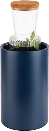 thumbnail of APS Dubbelwandige flessenkoeler / wijnkoeler voor flessen met max. Ø 10 cm, blauw / buiten-Ø 12 cm, H: 20 cm