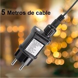 thumbnail of Luzes LED para árvore de Natal com estrela, 1,5 m metros 218 LEDs luz à prova de água, 8 modos 220-240 V