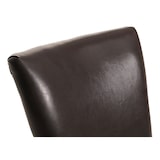 thumbnail of Lote de 6 silla de comedor Chesterfield, silla silla de cocina, remaches ~ imitación de cuero, marrón, patas oscuras