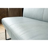 thumbnail of KAWOLA Esszimmerbank ELEEN Leder hellblau 123cm