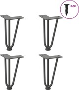 thumbnail of Helloshop26 - Set mit 4 Haarnadelbeinen für einen 20 cm Couchtisch mit modernem Design aus massivem anthrazitfarbenem Stahl 02_0056733