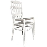 thumbnail of Chaise empilable reception - Furnitrade - blanche - 90x43x40cm Furnitrade