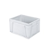 thumbnail of Bac en plastique aux normes européennes 400 x 300 x 230 mm | Caisse industrielle NE 4323 Blanc | DENOX