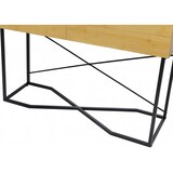 thumbnail of Décoshop26 - Industrieller Konsolentisch mit 2 Schubladen moderner Loft-Stil 81 x 120 x 40 cm melaminbeschichtete MDF-Platte mit 04_0008852