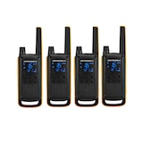 thumbnail of Motorola T82 Extreme Quad Set – 4 UHF‑Walkies, 10 km, Schwarz/Gelb, LED‑Lampe