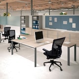 thumbnail of Mesa de escritório Rocada série Total 180x163 antracite / branco