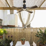 thumbnail of WINCHE M LED Brauner DC-Deckenventilator