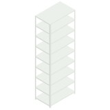 thumbnail of Aktenregal, Grundfeld, HxBxT 2900x1000x600mm, Fachl. 90kg, 9 OH, beidseitig