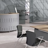 thumbnail of Rocada mostrador recepción semicircular haya. Medidas 125x106x38cm ( largo x alto x profundidad)