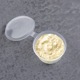 thumbnail of 100x Dressingbecher Saucenbecher mit anhängendem Deckel  80ml transparent aus PP