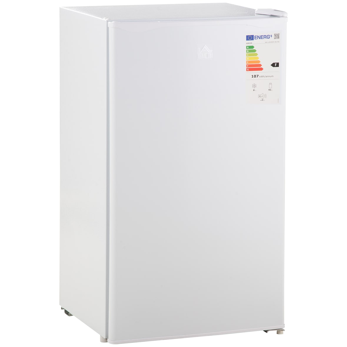 Mini Refrigerador 91L de Capacidad Nevera Eléctrica Pequeña con Estante Ajustable Compartimento Congelador Puerta Reversible Silencioso 47,5x44.2x84cm