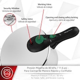 thumbnail of Magefesa DYNAMIC - Olla Express Rápida de 5L , Acero Inoxidable 18/10, 5 Sistemas de Seguridad, Fácil Uso, Todo tipo de cocinas, Inducción