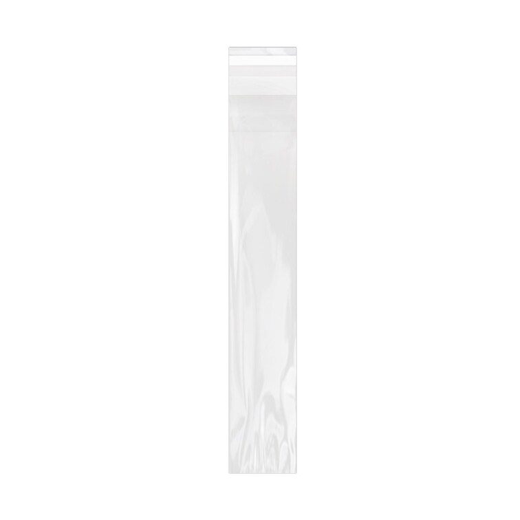 MONOUSO - Flachbeutel BOPP mit Falte Klebstoff 7x40cm G160 (1.000 Stück)