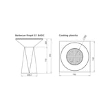 thumbnail of Braciere da giardino, Barbecue con griglia in acciaio - G1 Basic corten