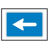 thumbnail of In Pfeilrichtung fahren links Symbol A6 (105x148mm)