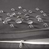 thumbnail of tectake Lot de 2 bains de soleil en rotin et aluminium avec table et housse de protection - marron naturel - 403771