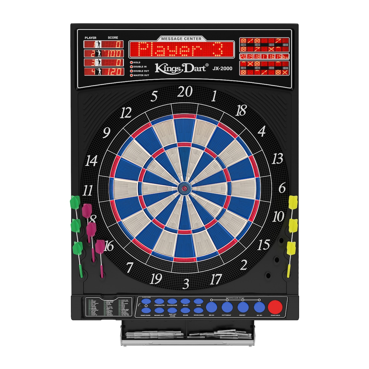 Kings Dart Elektronische Dartscheibe "Profi Turnier  2.0"