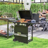 thumbnail of Outsunny Barbecue a Gas Bruciatori Indipendenti e Coperchio Nero