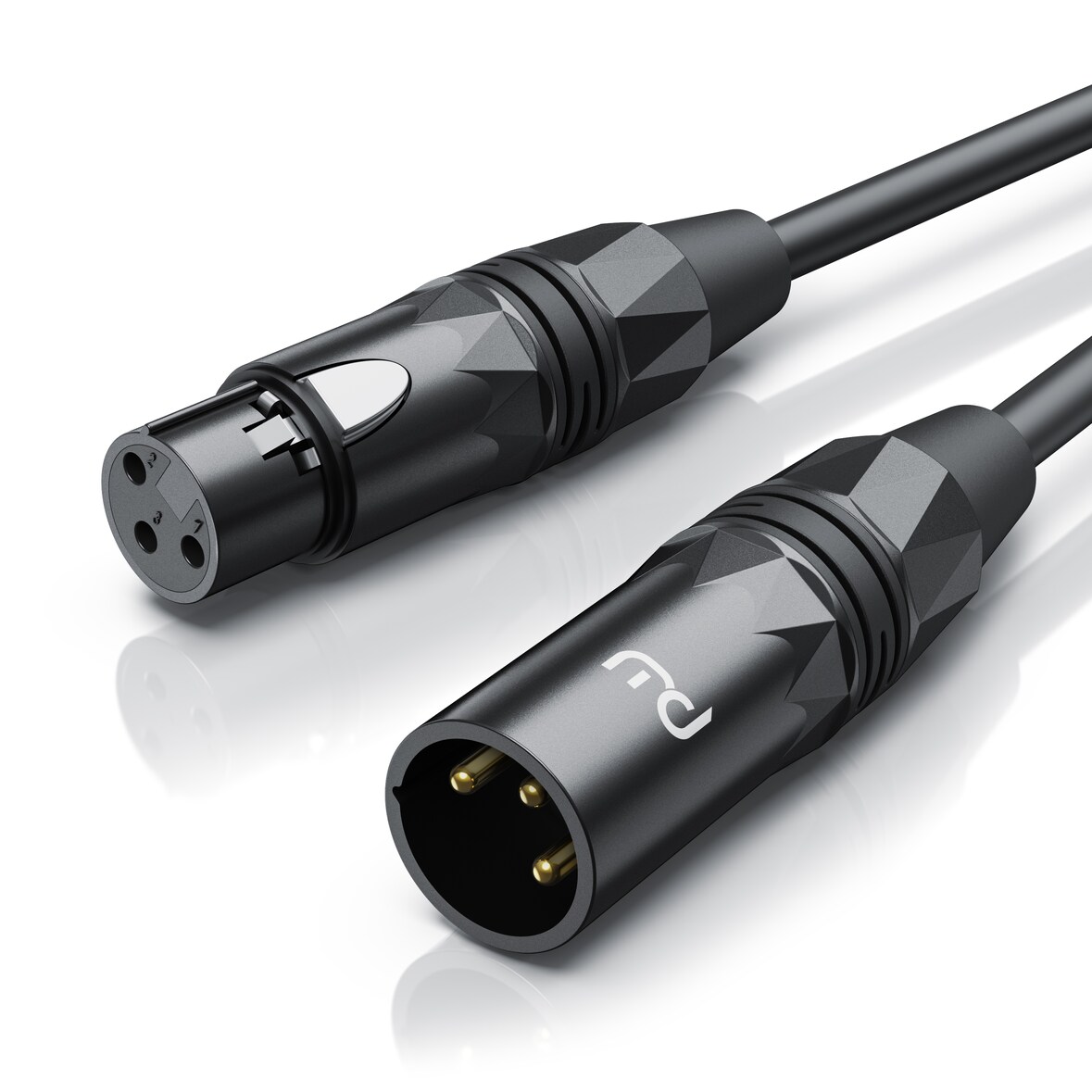 Primewire XLR Audio Kabel, XLR Stecker zu Buchse, NF-Audiokabel - 3m