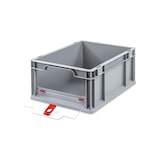 thumbnail of PROREGAL Eurobox NextGen Insight Cover | HxBxT 17x30x40 | 16 Liter | Niedrig/Rot | Eurobehälter, Transportbox, Transportbehälter, Stapelbehälter