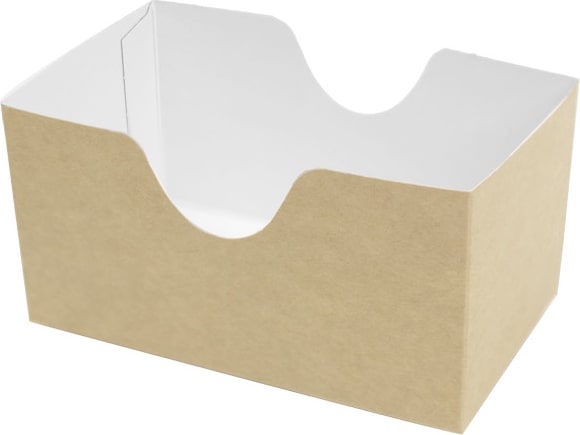 MONOUSO - Embalagem Cartao Sanduíche Kraft 12x7x6,3cm (1.000 Uds)