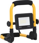 Ein tragbarer gelber und schwarzer LED-Scheinwerfer.