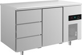 thumbnail of Gastro Kühltisch Umluftkühlung 3 Schubladen 1 Tür 1400x700x850mm -2/+8°C