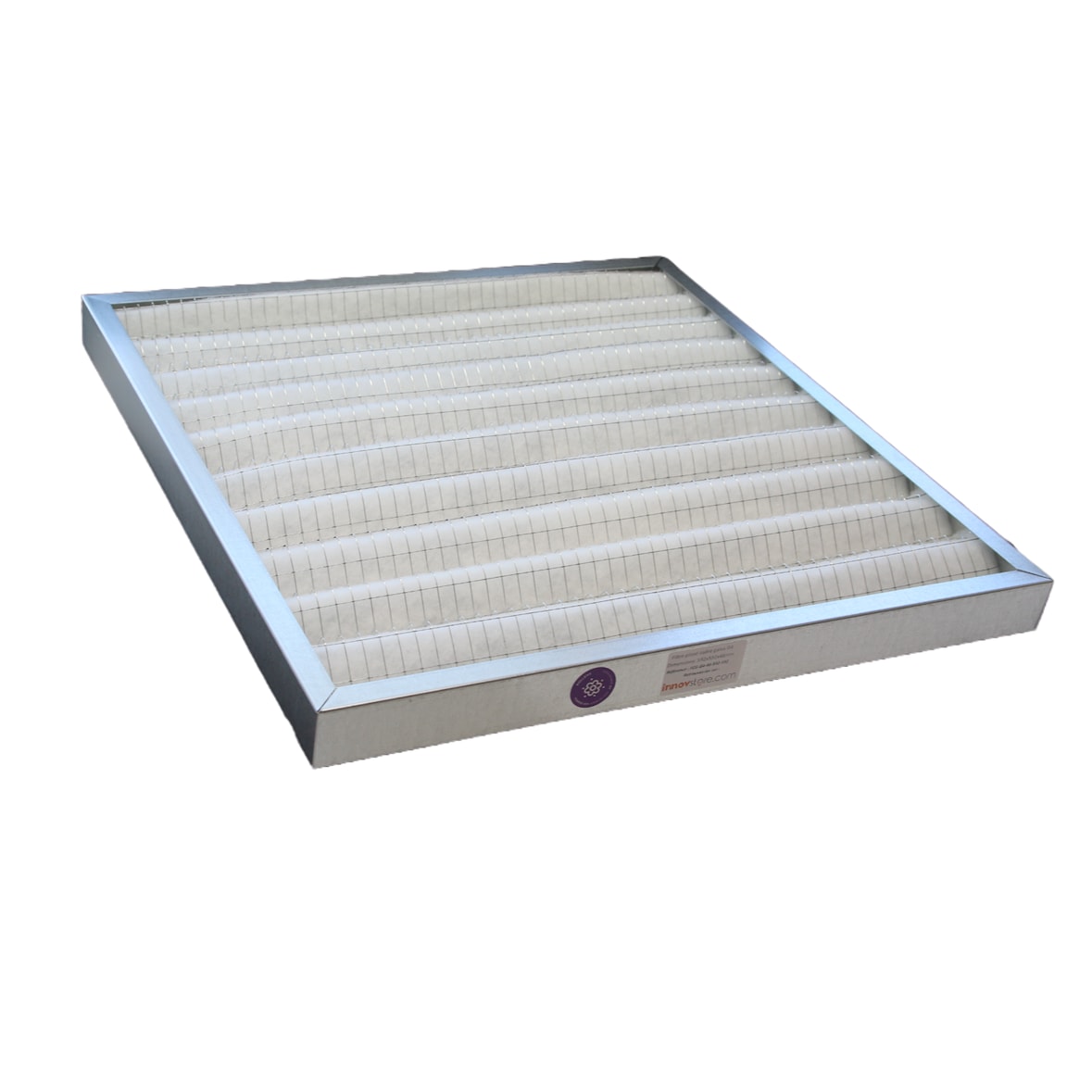 Filtre G4 plissé cadre galva  - ép.48 mm - 592 x 592 mm