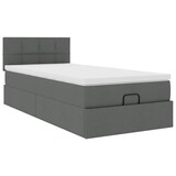 thumbnail of vidaXL Ottoman-Bett mit Matratze Dunkelgrau 90x200 cm Stoff