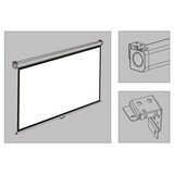 thumbnail of Optoma DS-9084PMG+ Rollo Leinwand, 186 x 104.5 16:9, mattweiss